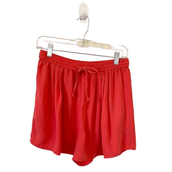 J. Crew High Rise 3" Elastic Tie Waist Shorts Peach Orange Size Small - Picture 1 of 6